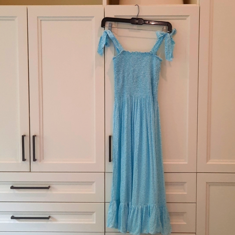 Chach smocked summer sundress,size Medium
